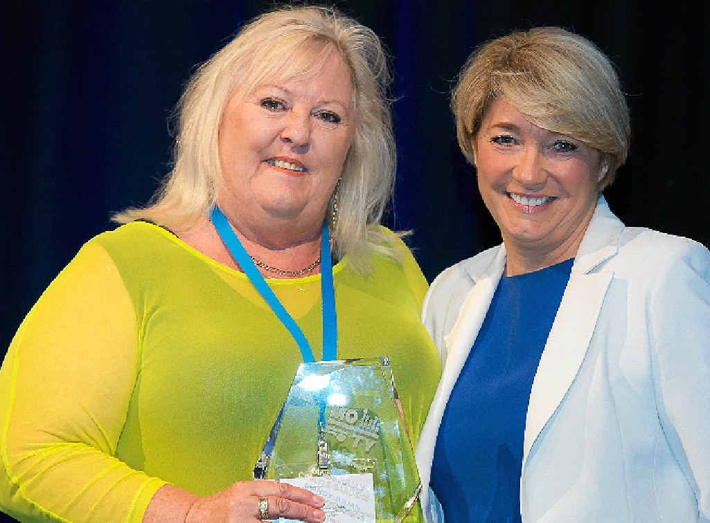 Mandy Julian with Terri Hosking of Programmed Property Services. Photo Contributed Mandy Julian with Terri Hosking of Programmed Property Services. Photo Contributed